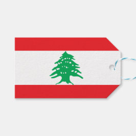 Etiquetas Para Regalos Bandera Libanesa (Bandera del Líbano)