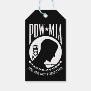 Etiquetas Para Regalos Bandera POW MIA: Soldados desaparecidos de la guer