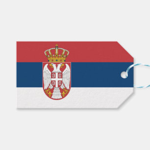 Etiquetas Para Regalos Bandera serbia