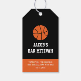 Etiquetas Para Regalos Bar de baloncesto Mitzvah