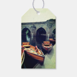 Etiquetas Para Regalos Barcos en el río Durham