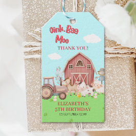 Etiquetas Para Regalos Barnyard Birthday Gift – Farm Animal Favor