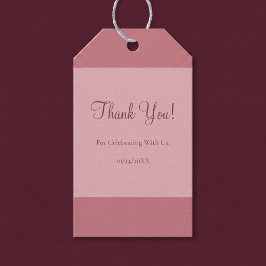 Etiquetas Para Regalos Barra de Rubor Minimalista Moderna