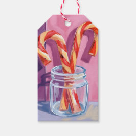 Etiquetas Para Regalos Bastones de Caramelo | Navidad Vintage