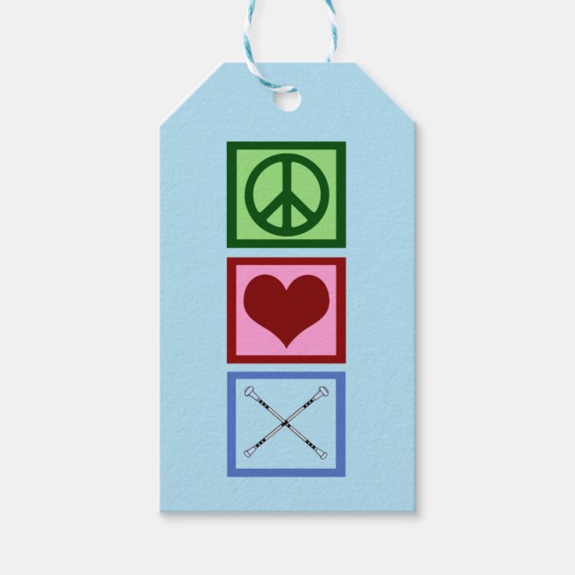 Etiquetas Para Regalos Batión Twirling Blue (Anverso)