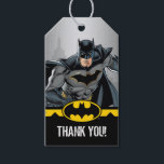 Etiquetas Para Regalos Batman | Chalkboard Happy Birthday<br><div class="desc">The greatest superhero of them all. This eye catching design of the famous Batman with a fearless look in his eye ready for any trouble that will come his way. Be as bold as Batman with these chalkboard thank you gifts tags, designed by DC Comics. Show your friends your appreciation...</div>