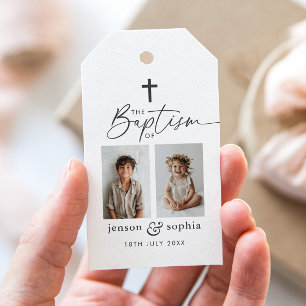 Etiquetas Para Regalos Bautismo Conjunto 2 Foto