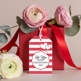 Etiquetas Para Regalos Be Mine Happy Valentine's Day Heart Chalk Stripes