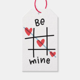 Etiquetas Para Regalos Be Mine Tic Tac Toe El día de San Valentín Gift Et