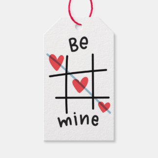 Etiquetas Para Regalos Be Mine Tic Tac Toe El día de San Valentín Gift Et
