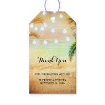 Beach Sunset String Luces Palmeras Boda Gracias