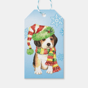 Etiquetas Para Regalos Beagle feliz de Howliday