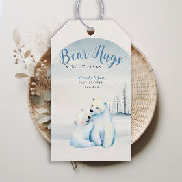 Etiquetas Para Regalos Bear Wait Polar Mama Bear Cub Baby Boy Shower