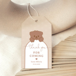 Etiquetas Para Regalos Bearly Wait Cute Teddy Bear Baby Shower Minimalist