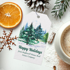 Etiquetas Para Regalos Beautiful Happy Holidays Custom Christmas Party