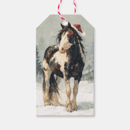 Etiquetas Para Regalos Beautiful Horse Christmas Gift Tag