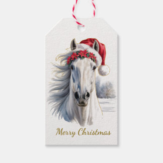 Etiquetas Para Regalos Beautiful Horse Christmas Gift Tag