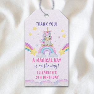 Etiquetas Para Regalos Beautiful Unicorn Birthday Girl