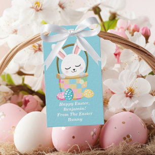 Etiquetas Para Regalos Bebé Blue Easter conejito dulce Personalizado de n