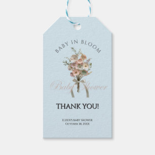 Etiquetas Para Regalos Bebé de flores silvestres en el Baby Shower Bloom 
