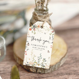 Etiquetas Para Regalos Bebé en el florecimiento silvestre Baby Shower