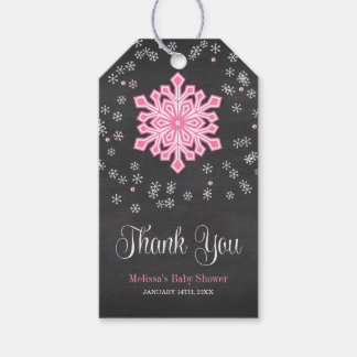 Etiquetas Para Regalos Bebé, frío fuera del Baby Shower de copos de nieve