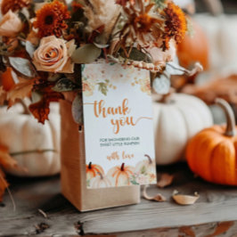 Etiquetas Para Regalos Bebé otoñal: una pequeña calabaza, Baby Shower