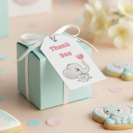 Etiquetas Para Regalos Bebé Rosa Gracias
