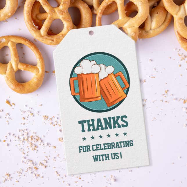 Etiquetas Para Regalos Beer Birthday Gracias (Beer themed party guest thank you favor tags.)