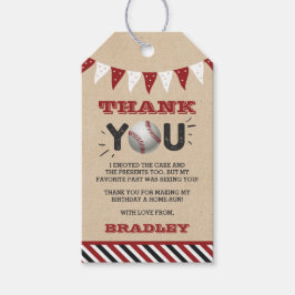 Etiquetas Para Regalos Béisbol de cualquier edad Cumpleaños