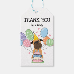 Etiquetas Para Regalos Belge Brussels Griffon Dog Favor de cumpleaños