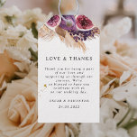 Etiquetas Para Regalos Belleza de moda Higos Púrpura y Pampas<br><div class="desc">Añada un toque de elegancia rústica a su boda con estas etiquetas de regalo de Boho Boda, diseñadas con pasto de pampas acuáticas e higos púrpura profundos. Perfecto para las parejas que aman los modernos acentos botánicos, estas etiquetas le dan un toque cálido y orgánico a su día especial. Asociarlos...</div>