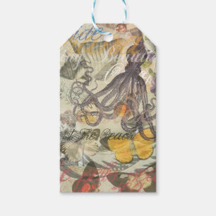 Etiquetas Para Regalos Belleza victoriana de baño Kraken surrealismo vint