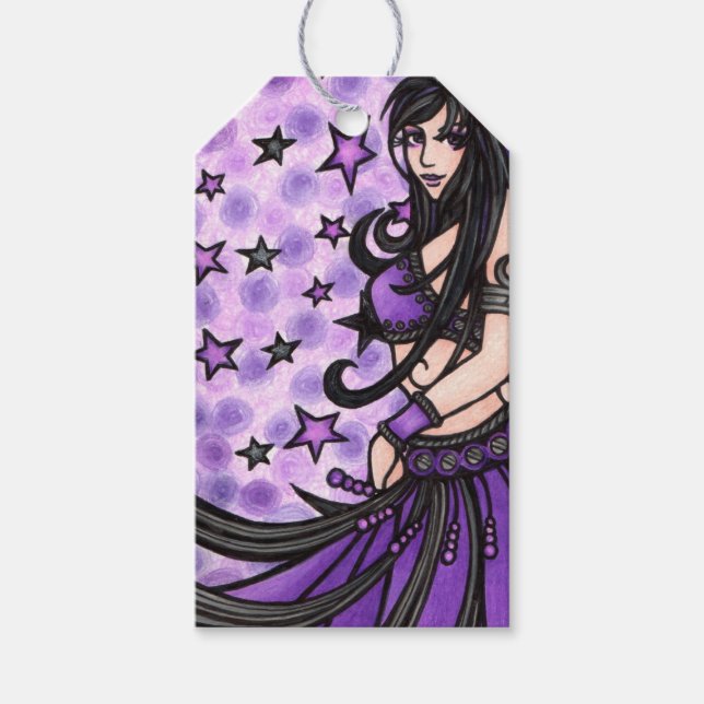 Etiquetas Para Regalos Belly Violet Moon (Anverso)