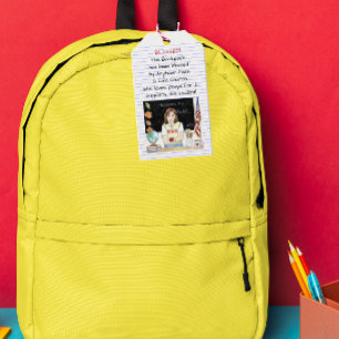 Etiquetas Para Regalos Bendición de las mochilas Apple para el profesor