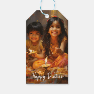 Etiquetas Para Regalos Bendiciones radiantes: Alegría de Diwali con niños