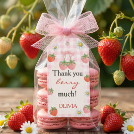 Etiquetas Para Regalos Berry 1st Birthday Strawberry Favor Thank You Tag