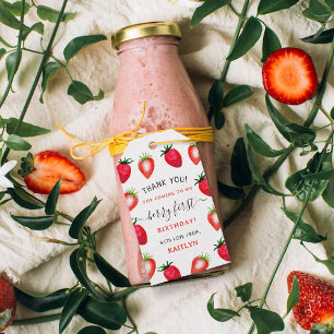 Etiquetas Para Regalos Berry de fresa dulce primer cumpleaños