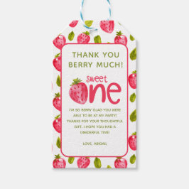 Etiquetas Para Regalos Berry personalizado First Birday Gracias