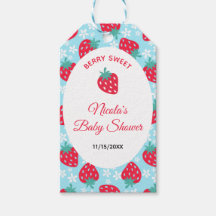 Berry Sweet Blue Strawberry Baby Shower