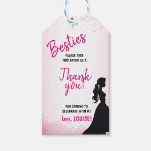 Etiquetas Para Regalos Besties Doll Purpurina Fiesta