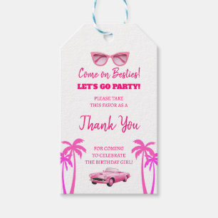 Etiquetas Para Regalos Besties Malibu Pink Doll Beach