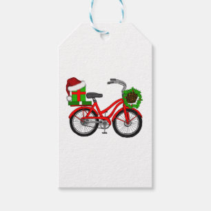 Etiquetas Para Regalos bici de Navidad