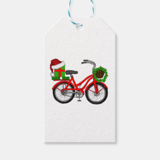 Etiquetas Para Regalos bicicleta navideña