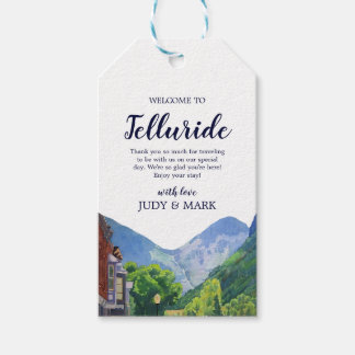 Etiquetas Para Regalos Bienvenida a Boda de Telluride