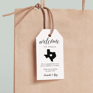 Etiquetas Para Regalos Bienvenida a Boda de Texas
