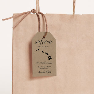 Etiquetas Para Regalos Bienvenida a Boda Hawaii