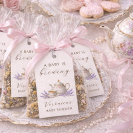 Etiquetas Para Regalos Bienvenida a la fiesta del té del bebé