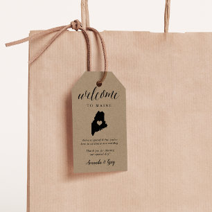Etiquetas Para Regalos Bienvenida a Maine Boda