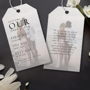 Etiquetas Para Regalos BIENVENIDA DE LA Foto A NUESTRA HISTORIA DE AMOR